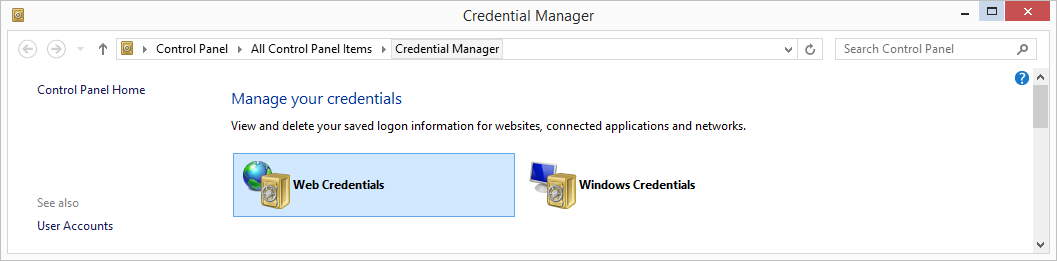 windows credential manager windows credential manager