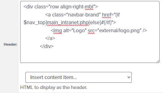 Aruba Clearpass Skin Header Config